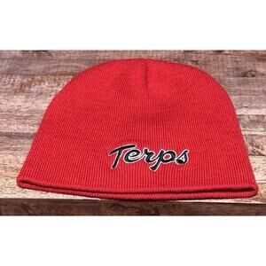 Hit Wear Maryland Terps Red Beanie 100% acrylic knit